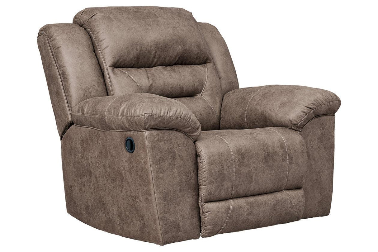Stoneland Fossil Manual Recliner by Ashley at Eve Furniture