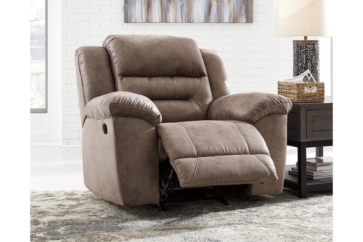 Stoneland Fossil Manual Recliner by Ashley at Eve Furniture
