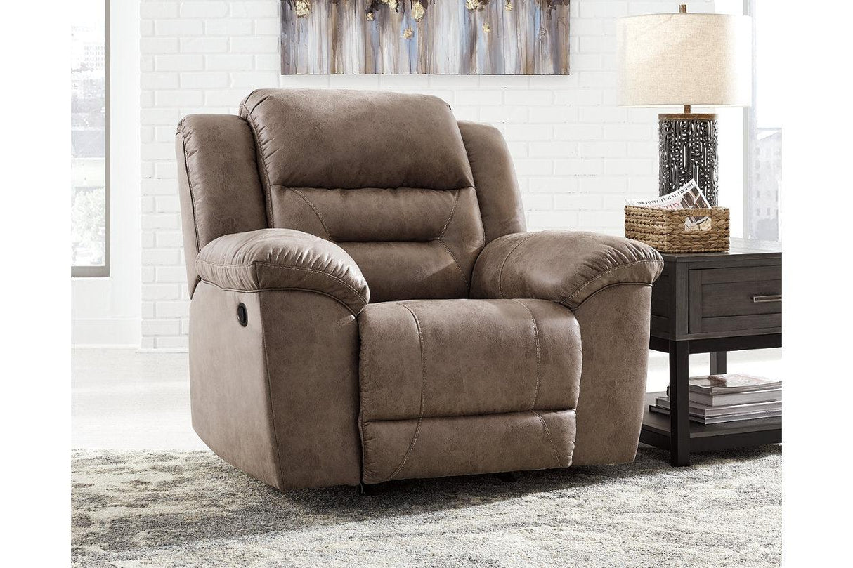 Stoneland Fossil Manual Recliner by Ashley at Eve Furniture