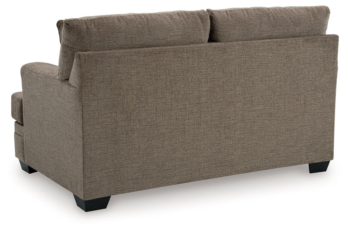 Stonemeade Nutmeg Loveseat by Ashley at Eve Furniture