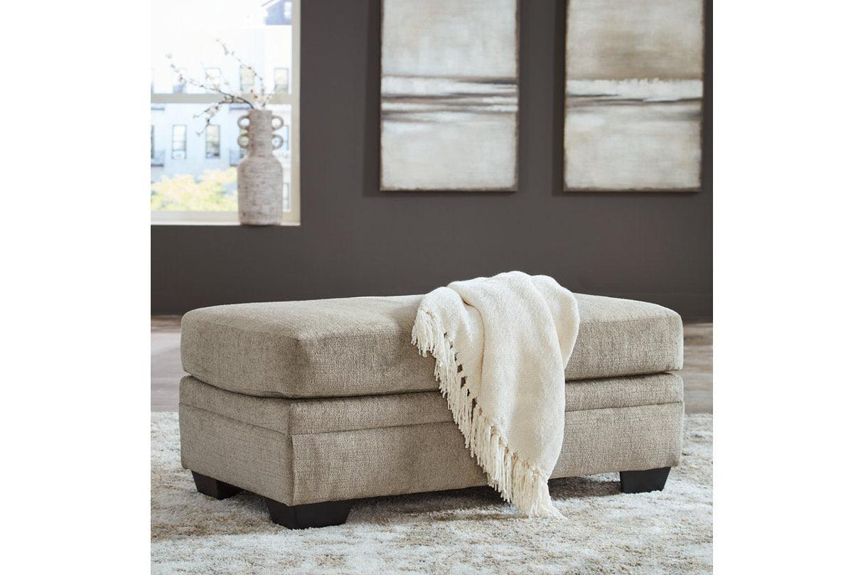 Stonemeade Taupe Oversized Chair and Ottoman by Ashley at Eve Furniture