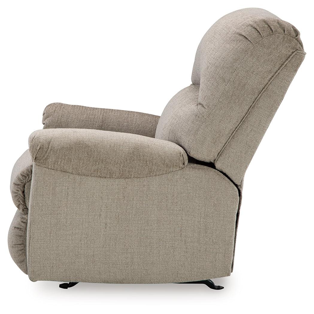 Stonemeade Taupe Recliner by Ashley at Eve Furniture