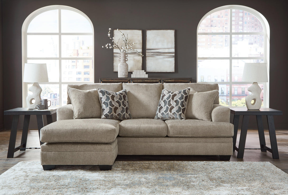 Stonemeade Taupe Sofa Chaise by Ashley at Eve Furniture