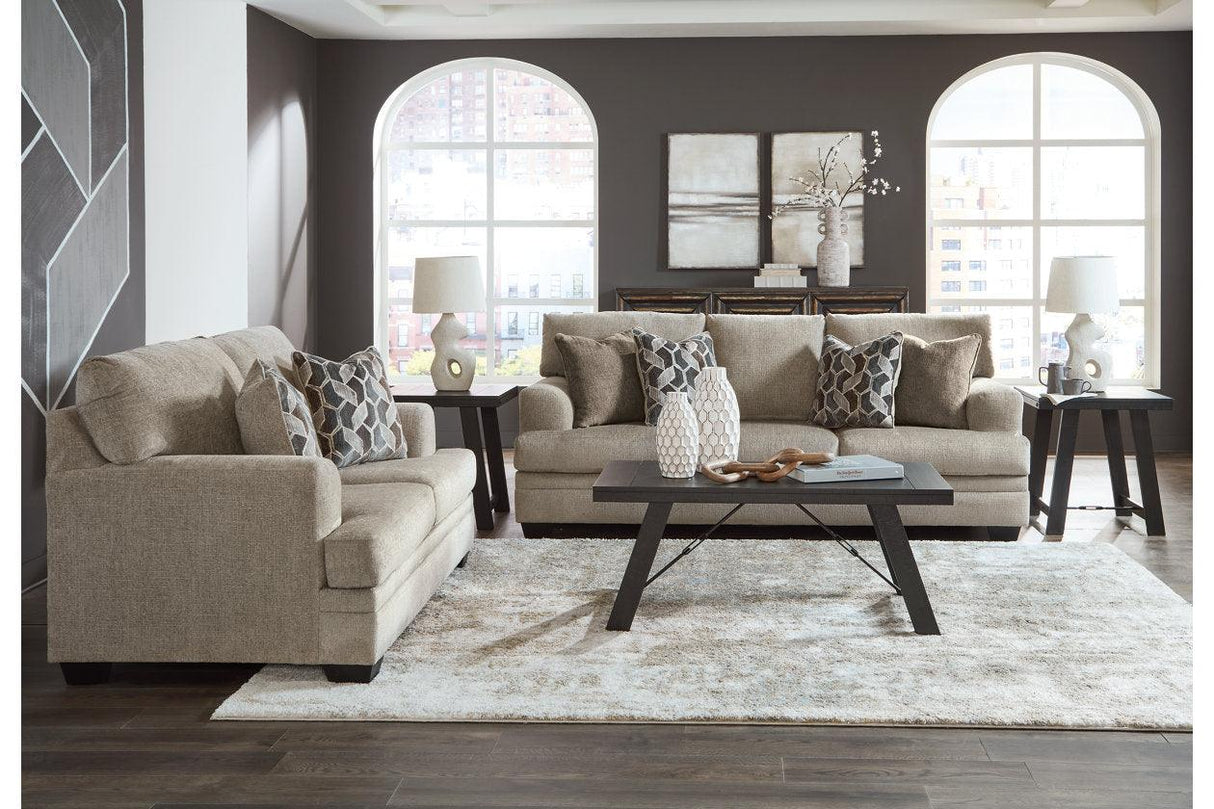 Stonemeade Taupe Sofa & Loveseat by Ashley at Eve Furniture