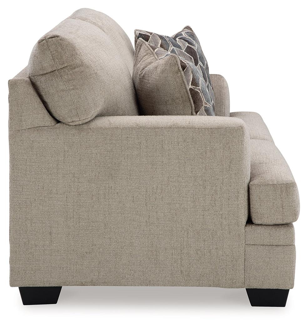 Stonemeade Taupe Loveseat by Ashley at Eve Furniture