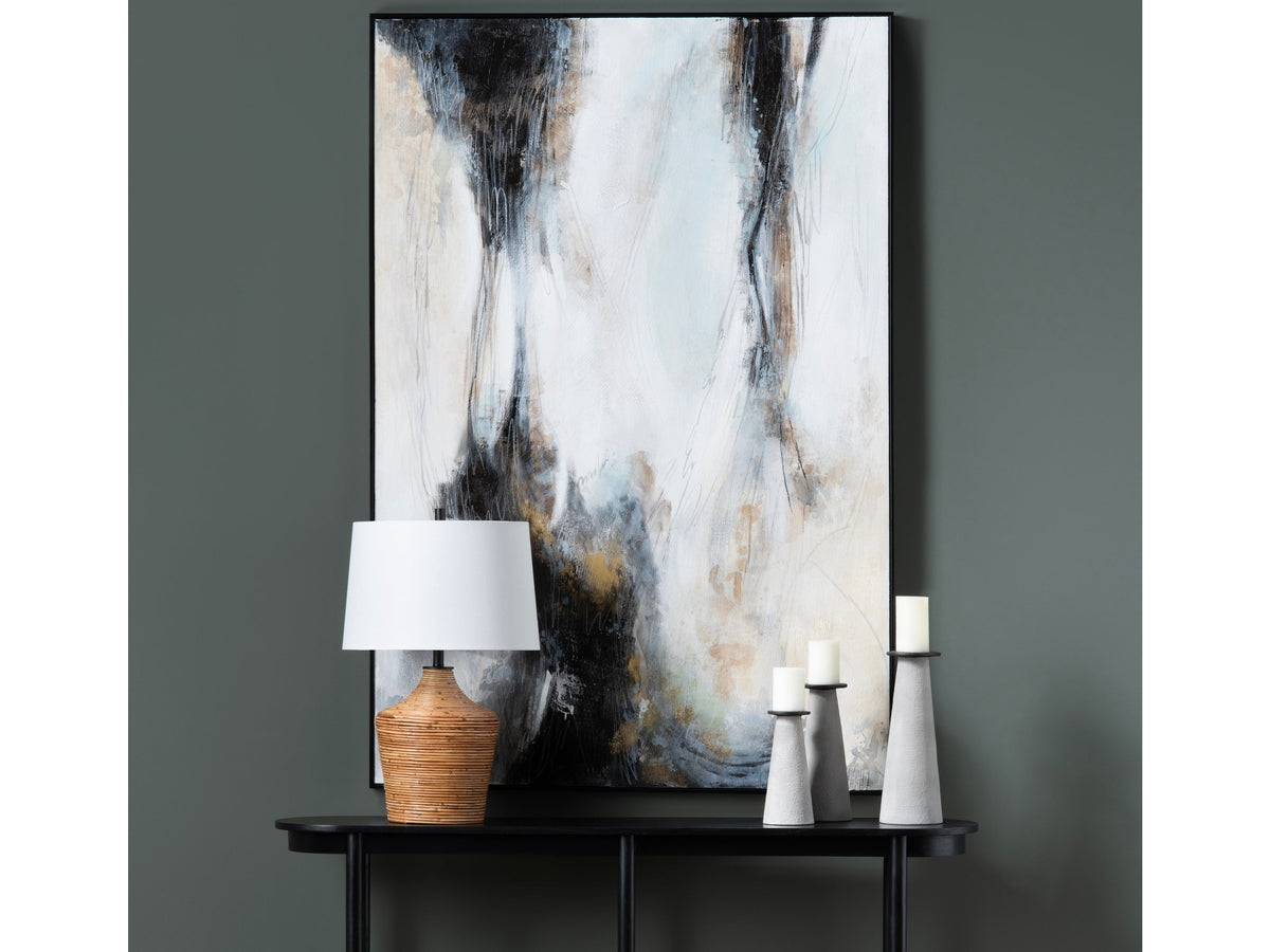 Stormy Days Black/Natural Canvas by Crestview at Eve Furniture