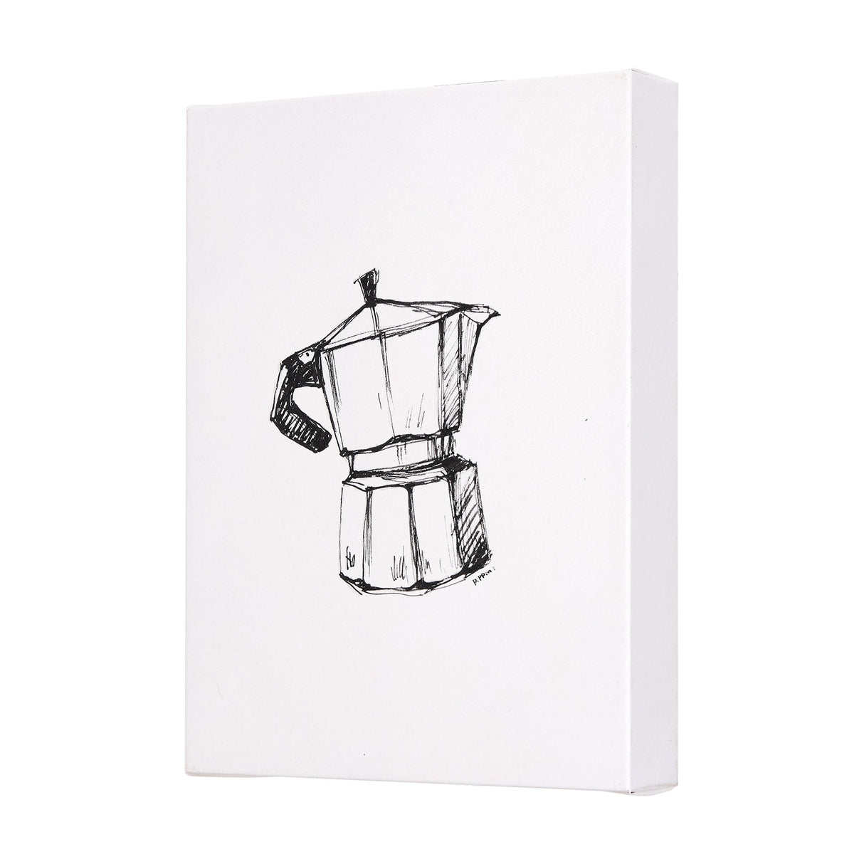 Stove Top Espresso Maker by Mercana Studio a Hand Embellished Textured Canvas by Mercana at Eve Furniture