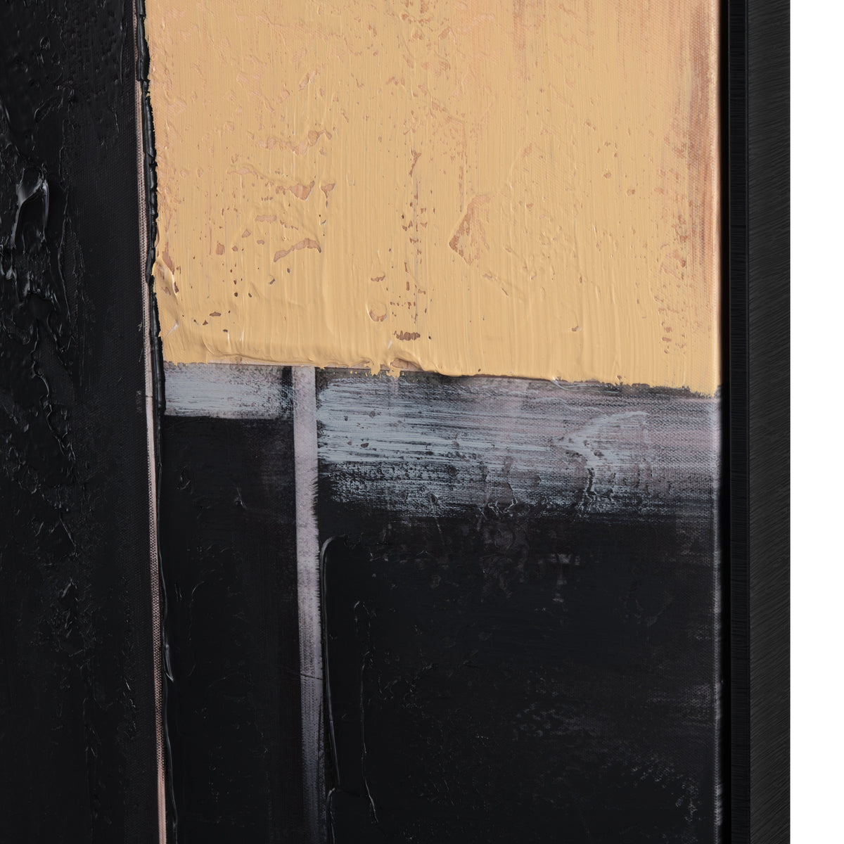 Straight Away Black/Gold Canvas by Crestview at Eve Furniture