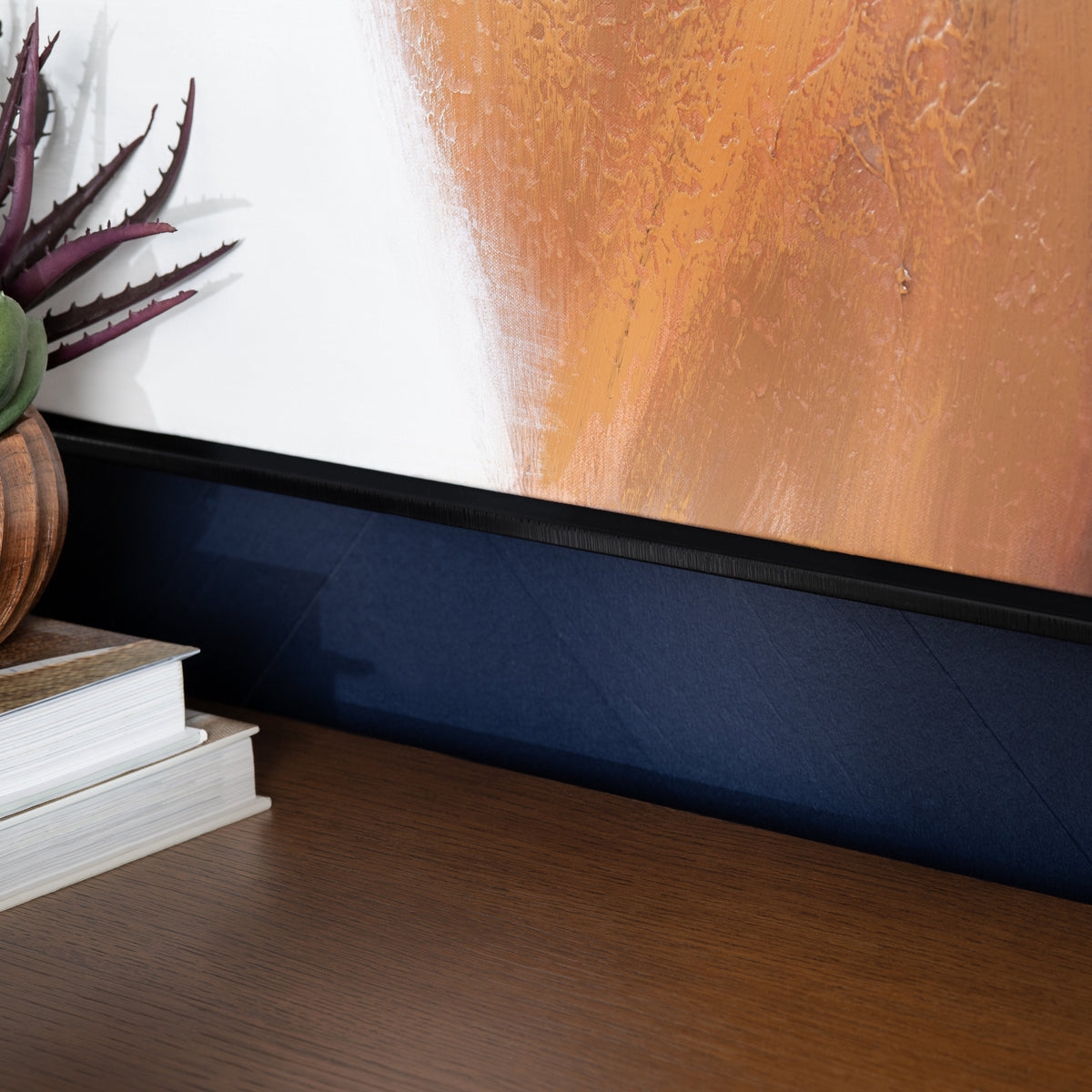 Straight Away Black/Gold Canvas by Crestview at Eve Furniture