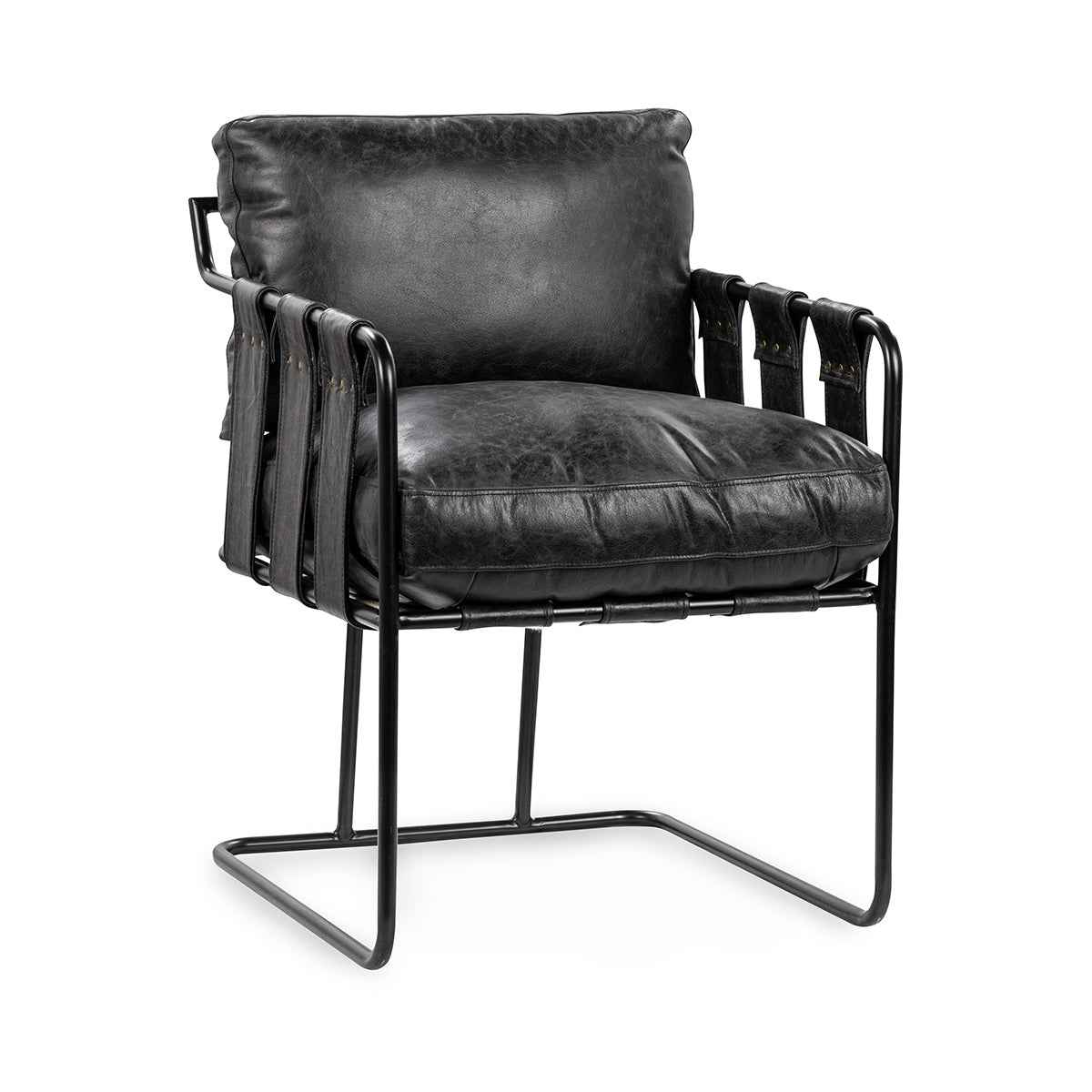 Strapling Onyx Black Dining Chair by Classic Home at Eve Furniture