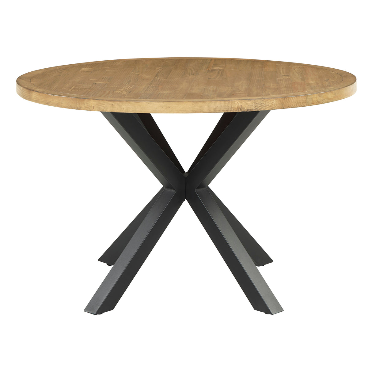 Strata Brown/Black Round Dining Table by Homelegance at Eve Furniture
