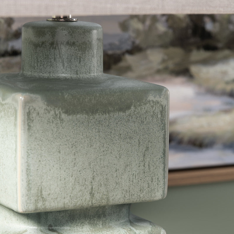 Stratton Green/Grey Table Lamp by Crestview at Eve Furniture