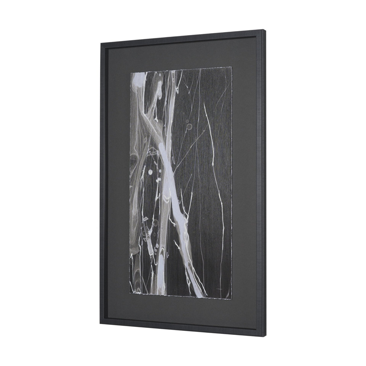 Stratum III by Natalia Boychenko-Tariq Hand-Embellished Textured Framed Artwork Matted under Glass by Mercana at Eve Furniture