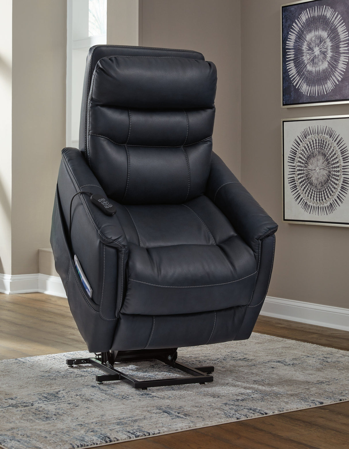 Strawbill Sapphire Power Lift Recliner by ASHLEY FURNITURE at Eve Furniture
