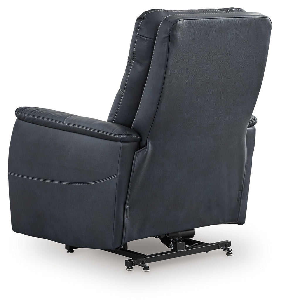 Strawbill Sapphire Power Lift Recliner by ASHLEY FURNITURE at Eve Furniture