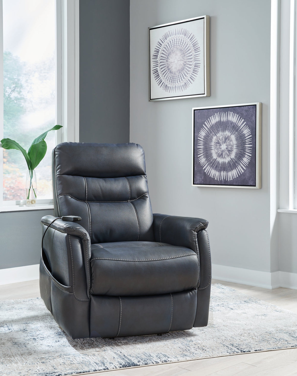 Strawbill Sapphire Power Lift Recliner by ASHLEY FURNITURE at Eve Furniture