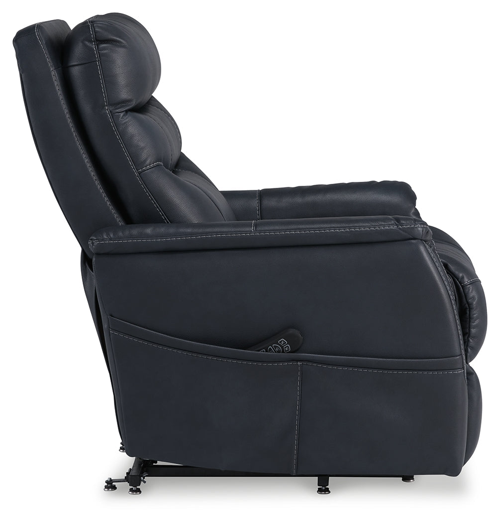 Strawbill Sapphire Power Lift Recliner by ASHLEY FURNITURE at Eve Furniture