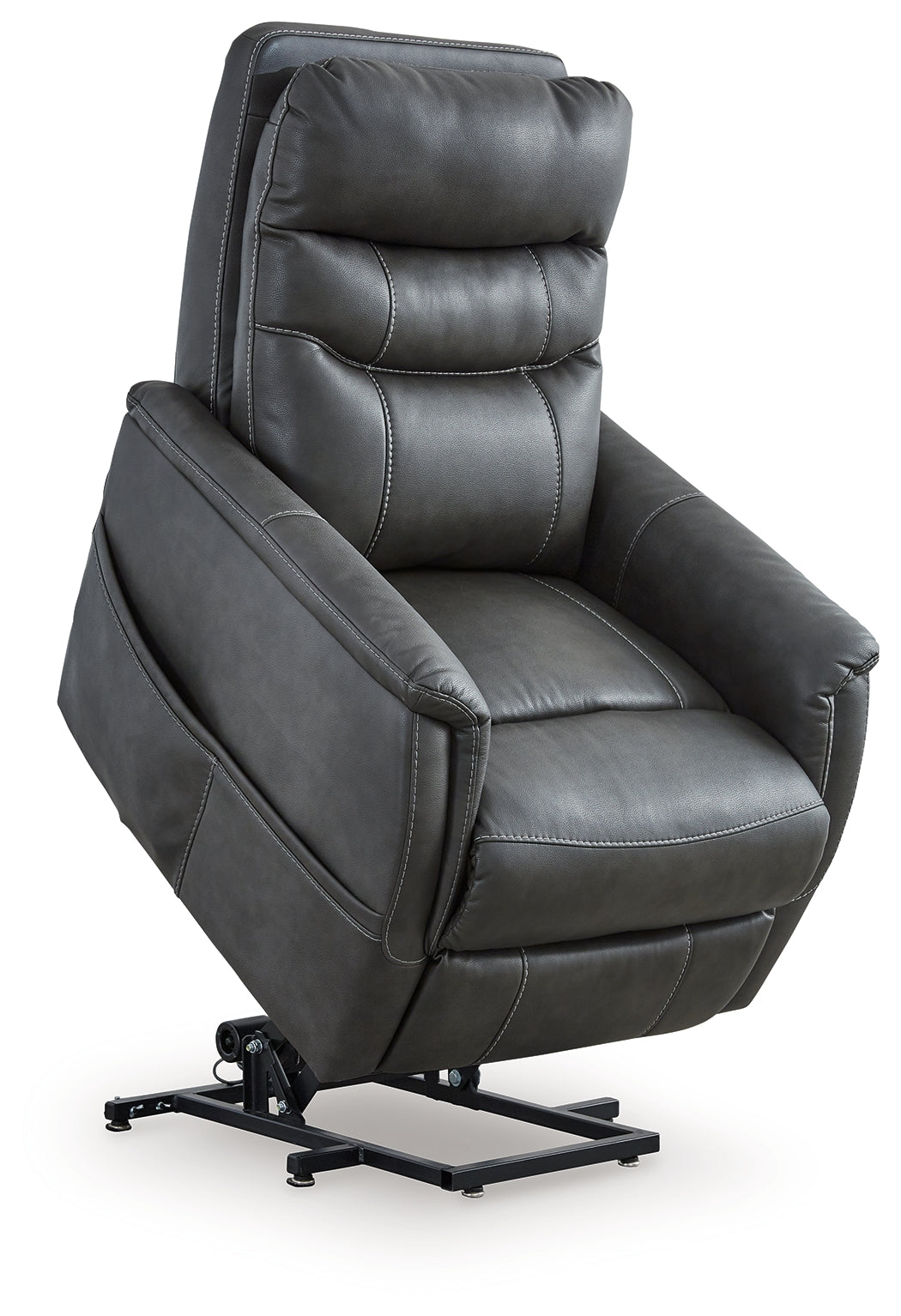 Strawbill Shadow Power Lift Recliner by Ashley at Eve Furniture