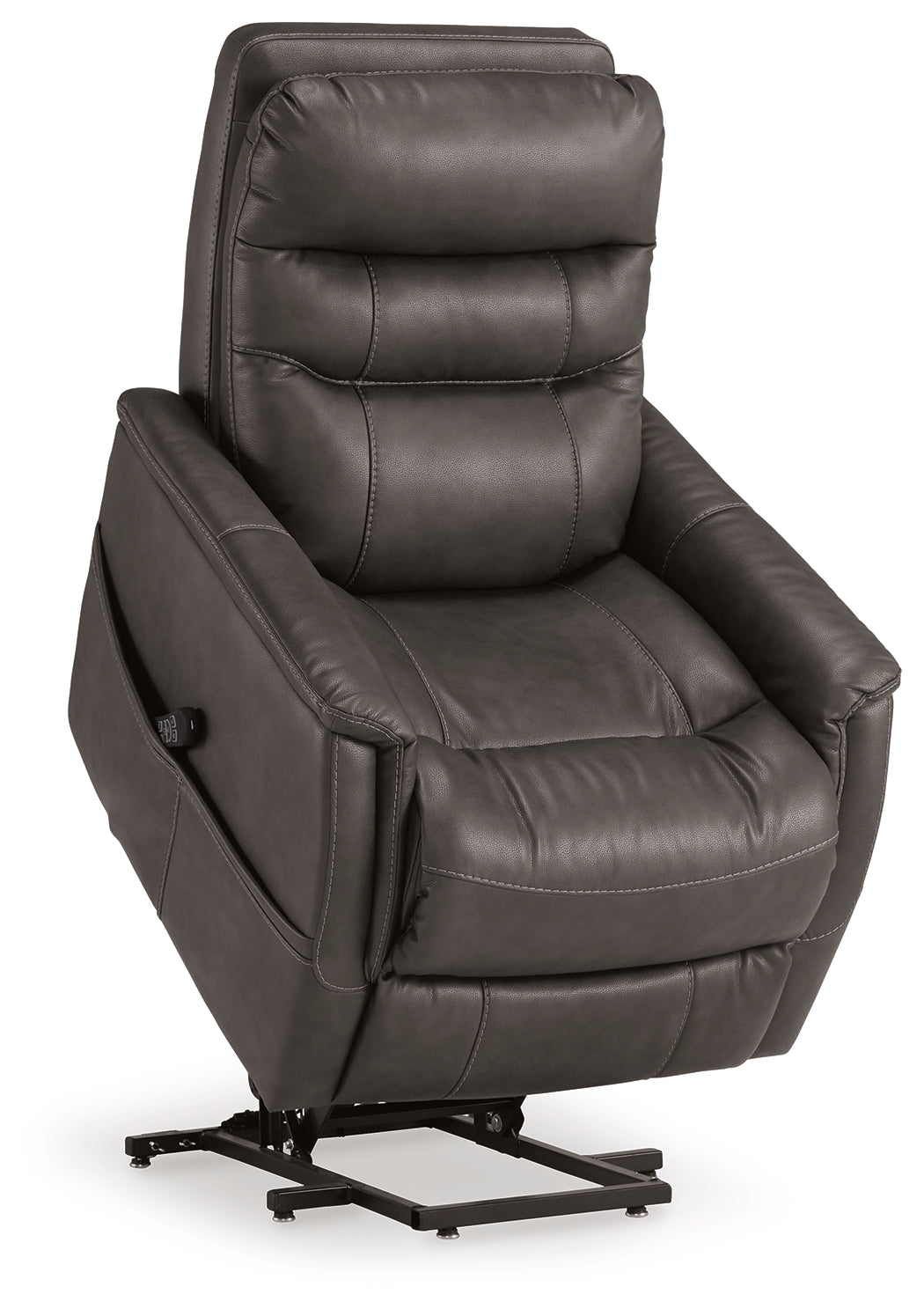 Strawbill Shadow Power Lift Recliner by Ashley at Eve Furniture