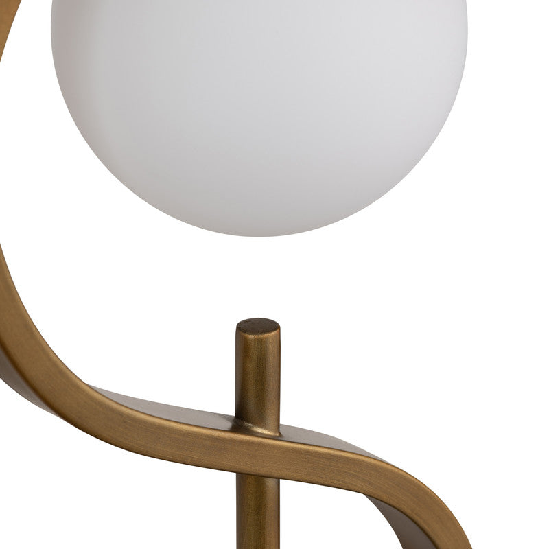 Streeter Gold/White Table Lamp by Crestview at Eve Furniture