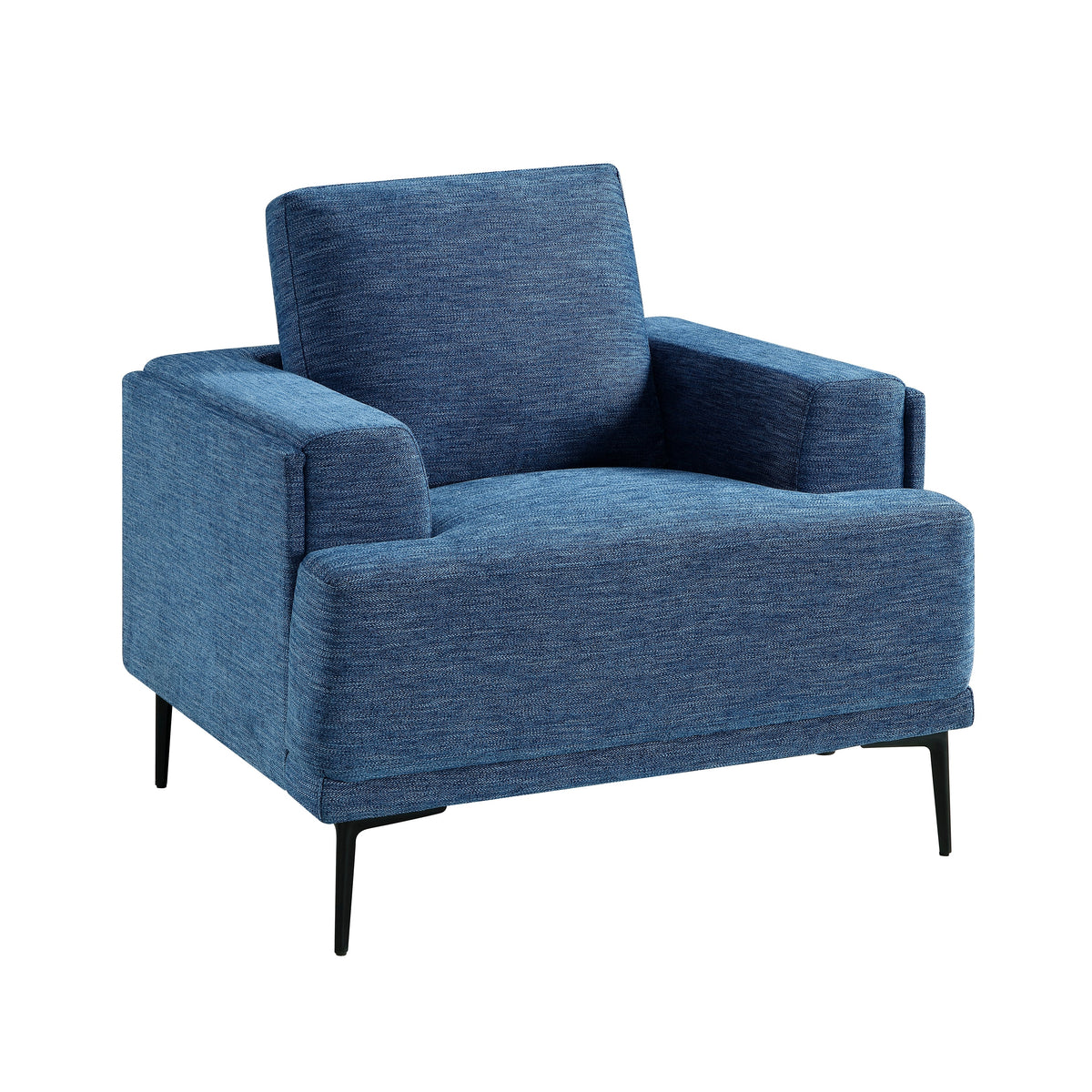 Stride Blue Chenille Living Room Set by Homelegance at Eve Furniture
