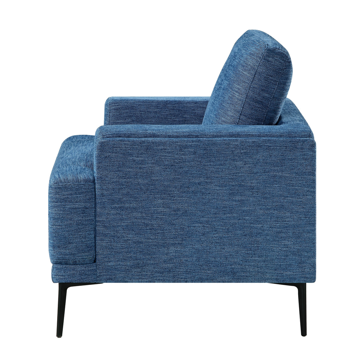 Stride Blue Chenille Living Room Set by Homelegance at Eve Furniture
