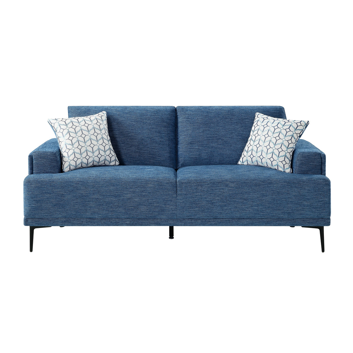 Stride Blue Chenille Sofa by Homelegance at Eve Furniture