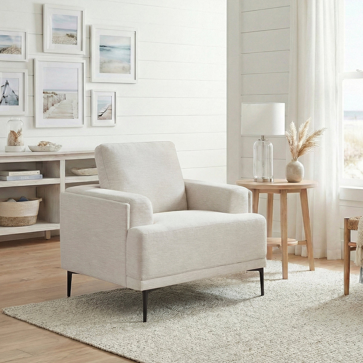 Stride Taupe Chenille Living Room Set by Homelegance at Eve Furniture