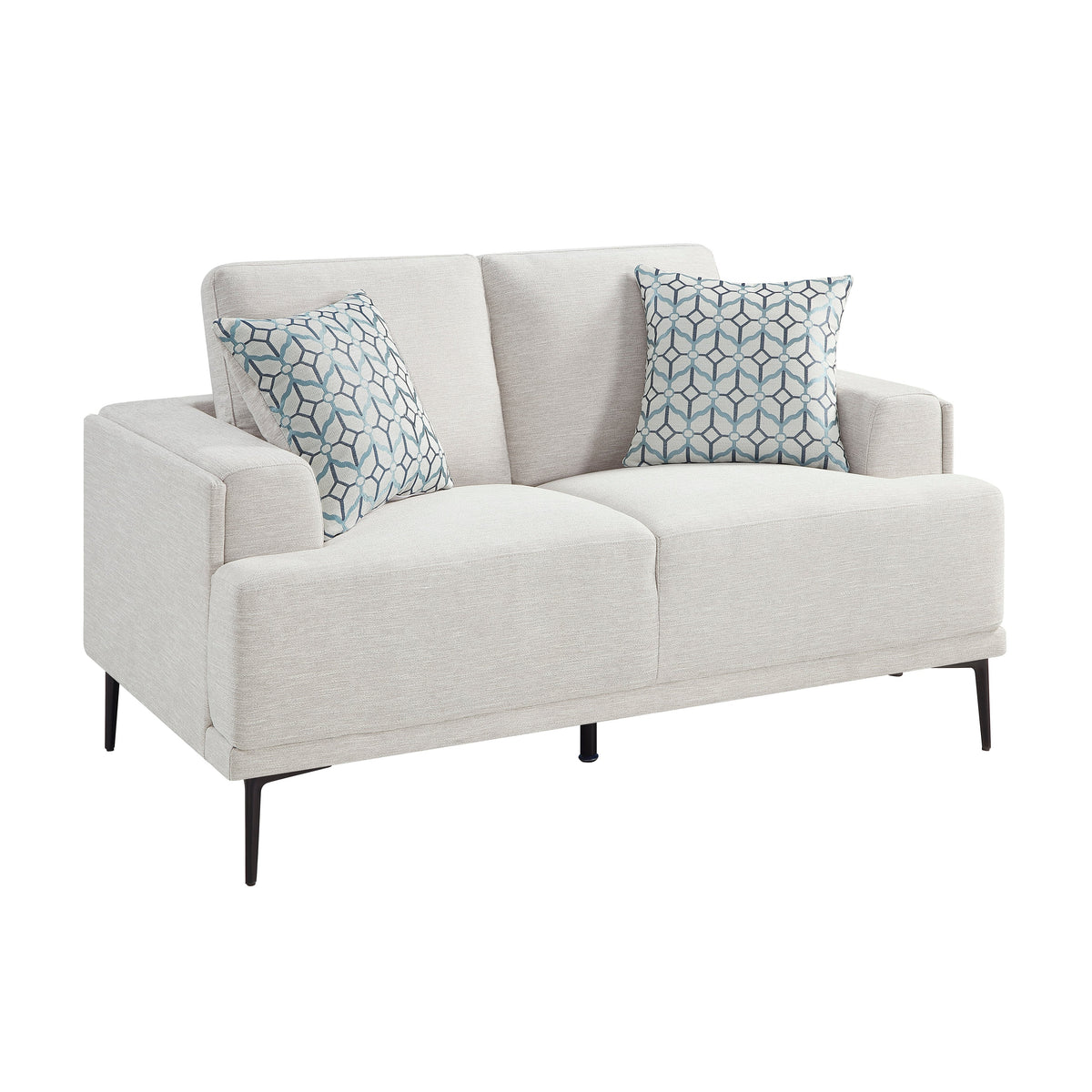 Stride Taupe Chenille Living Room Set by Homelegance at Eve Furniture