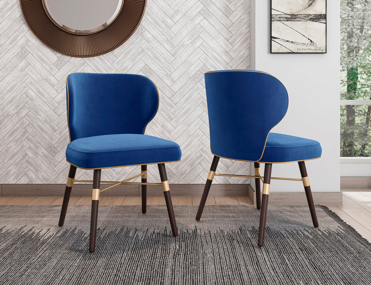 Strine Dining Chair in Royal Blue by Manhattan Comfort at Eve Furniture
