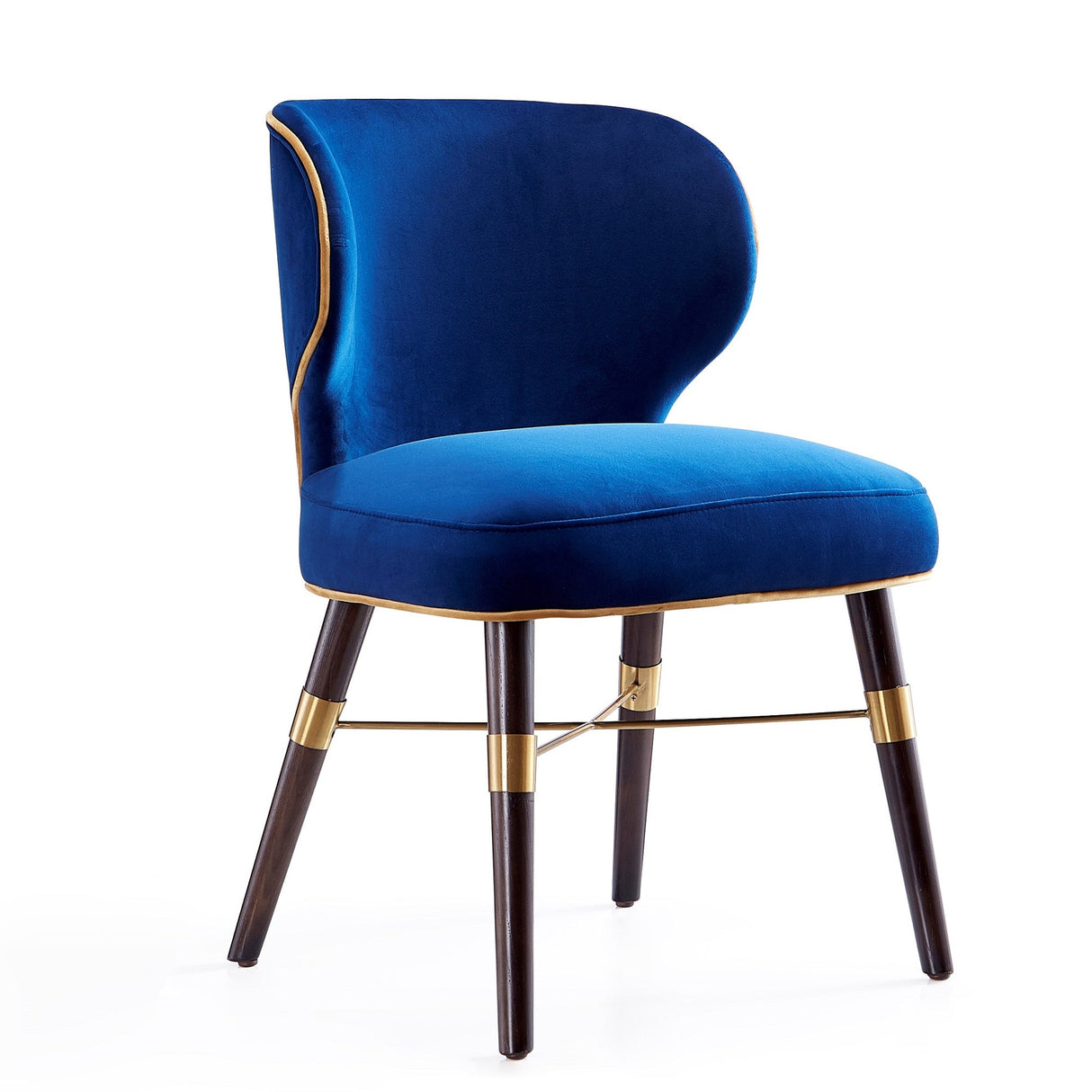 Strine Dining Chair in Royal Blue (set of 2) by Manhattan Comfort at Eve Furniture