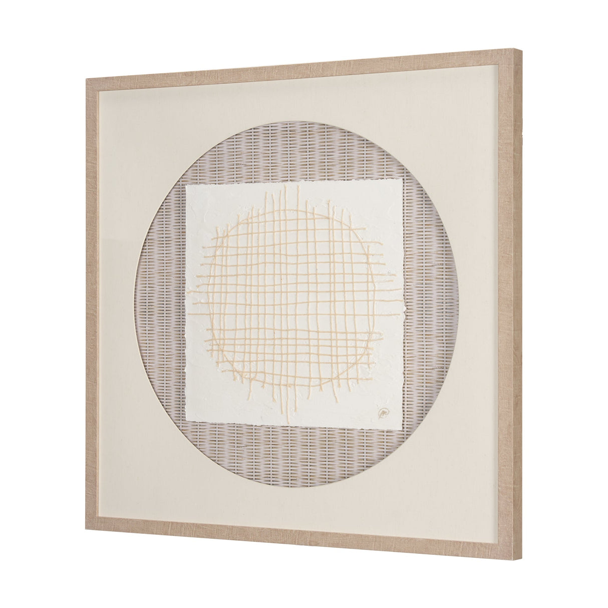 String Net I by Studio M a handmade Original Framed 3D Textured Artwork under Glass by Mercana at Eve Furniture