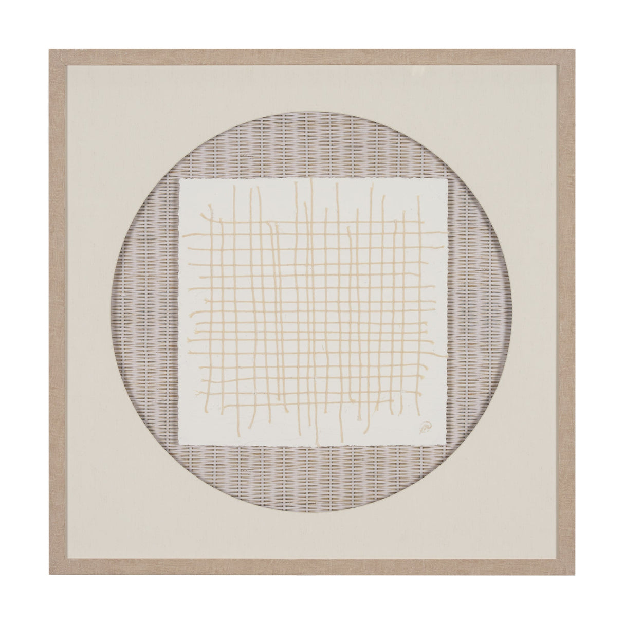 String Net II by Studio M a handmade Original Framed 3D Textured Artwork under Glass by Mercana at Eve Furniture