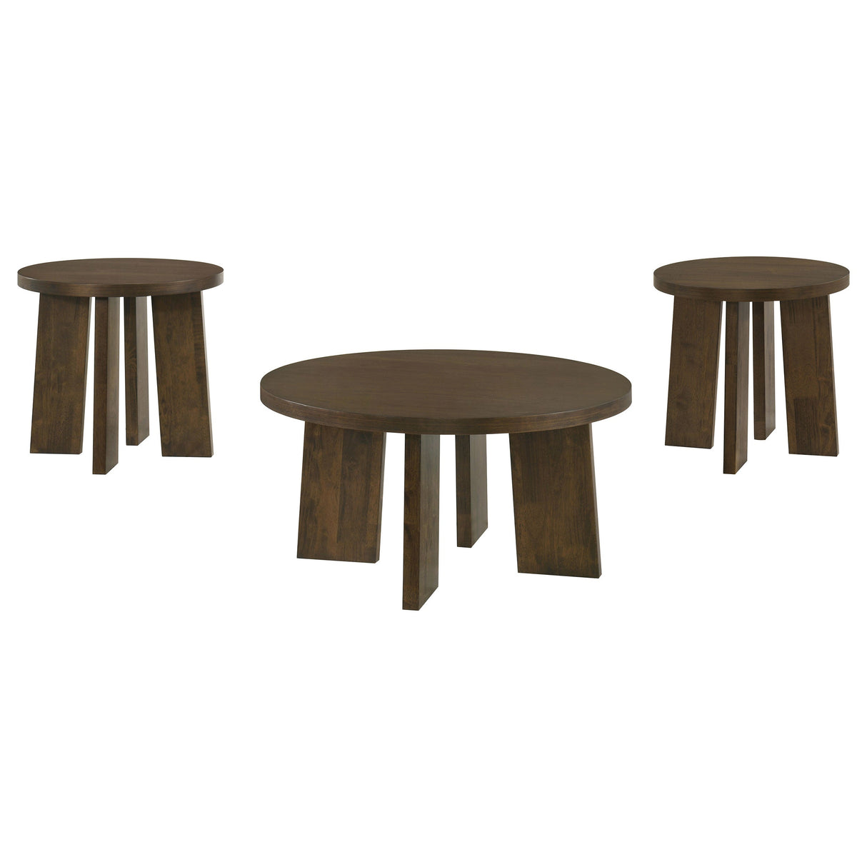 Strouse Dark Walnut Coffee Table Set by Coaster at Eve Furniture