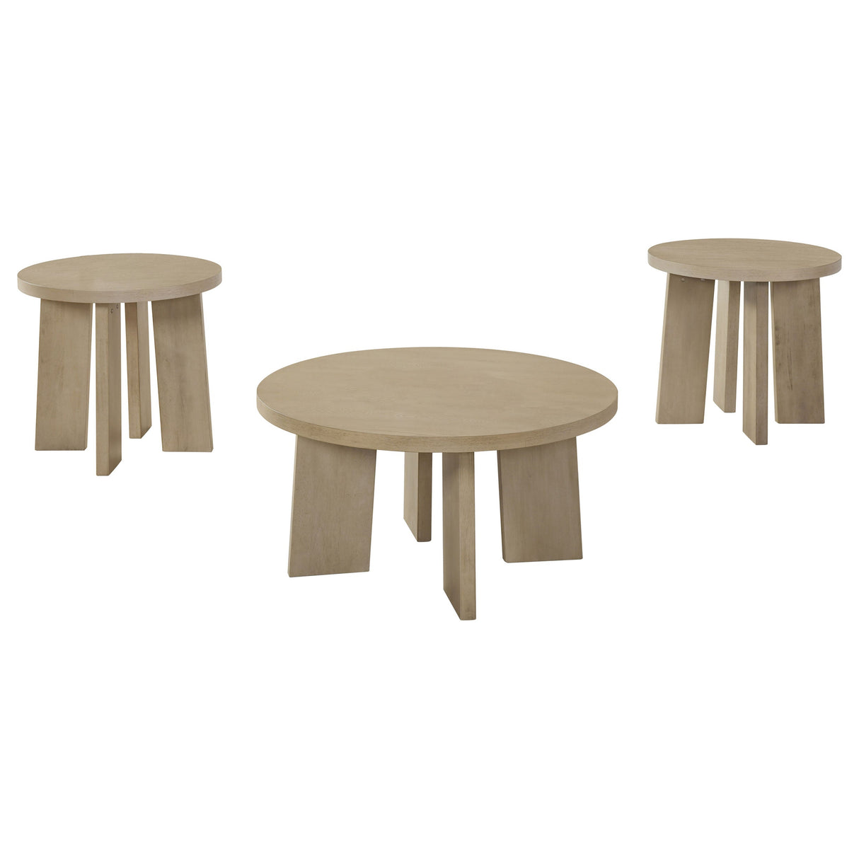Strouse Natural Oak Coffee Table Set by Coaster at Eve Furniture