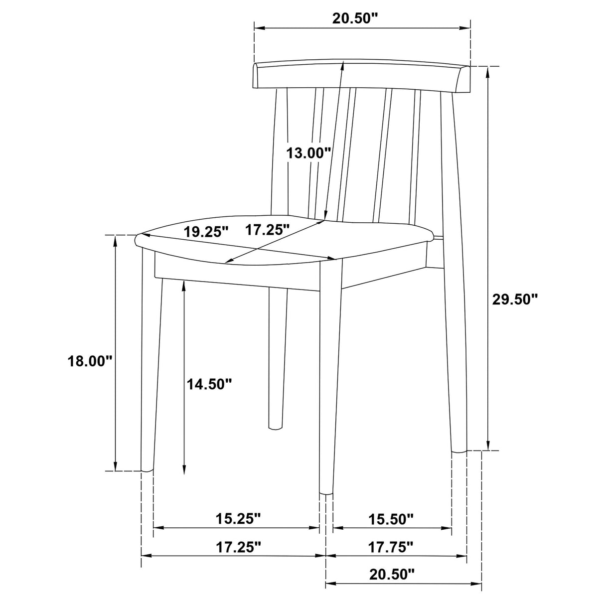 Strouse Wheat/Black 5-piece Dining Set by Coaster at Eve Furniture