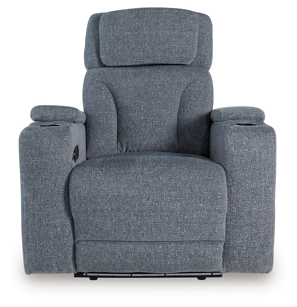 Studio Cave Steel Power Recliner by Ashley at Eve Furniture