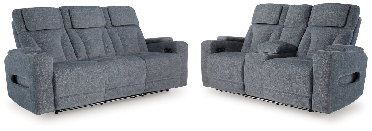 Studio Cave Steel Power Reclining Living Room Set by Ashley at Eve Furniture