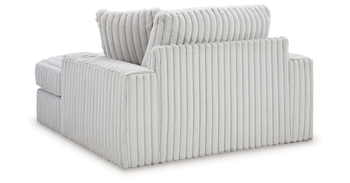 Stupendous Alloy 3-Piece Sectional and Oversized Chaise by Ashley at Eve Furniture