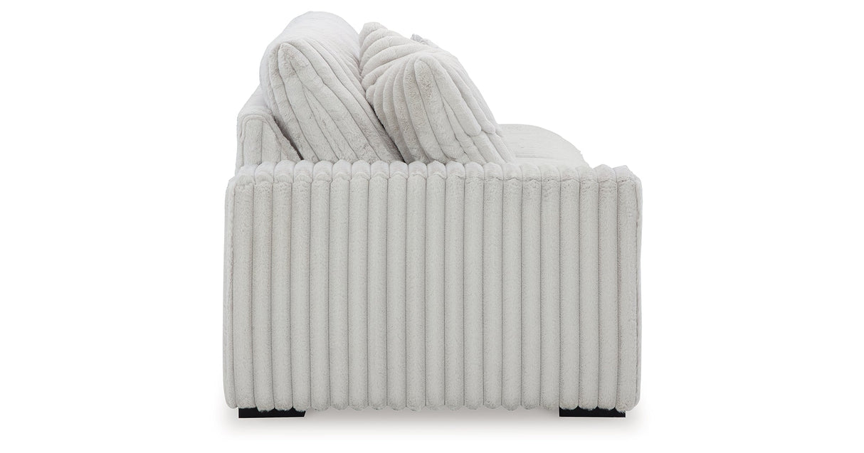 Stupendous Alloy 3-Piece Sectional and Oversized Chaise by Ashley at Eve Furniture