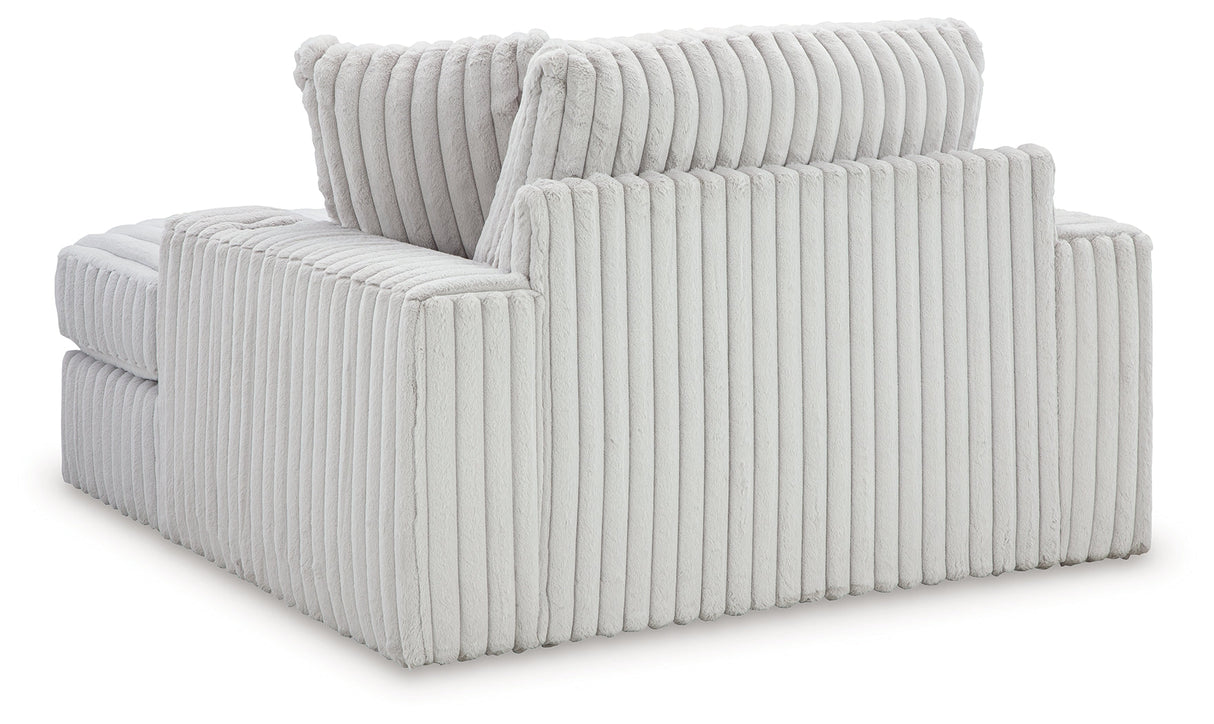 Stupendous Alloy 3-Piece Sectional and Oversized Chaise by Ashley at Eve Furniture