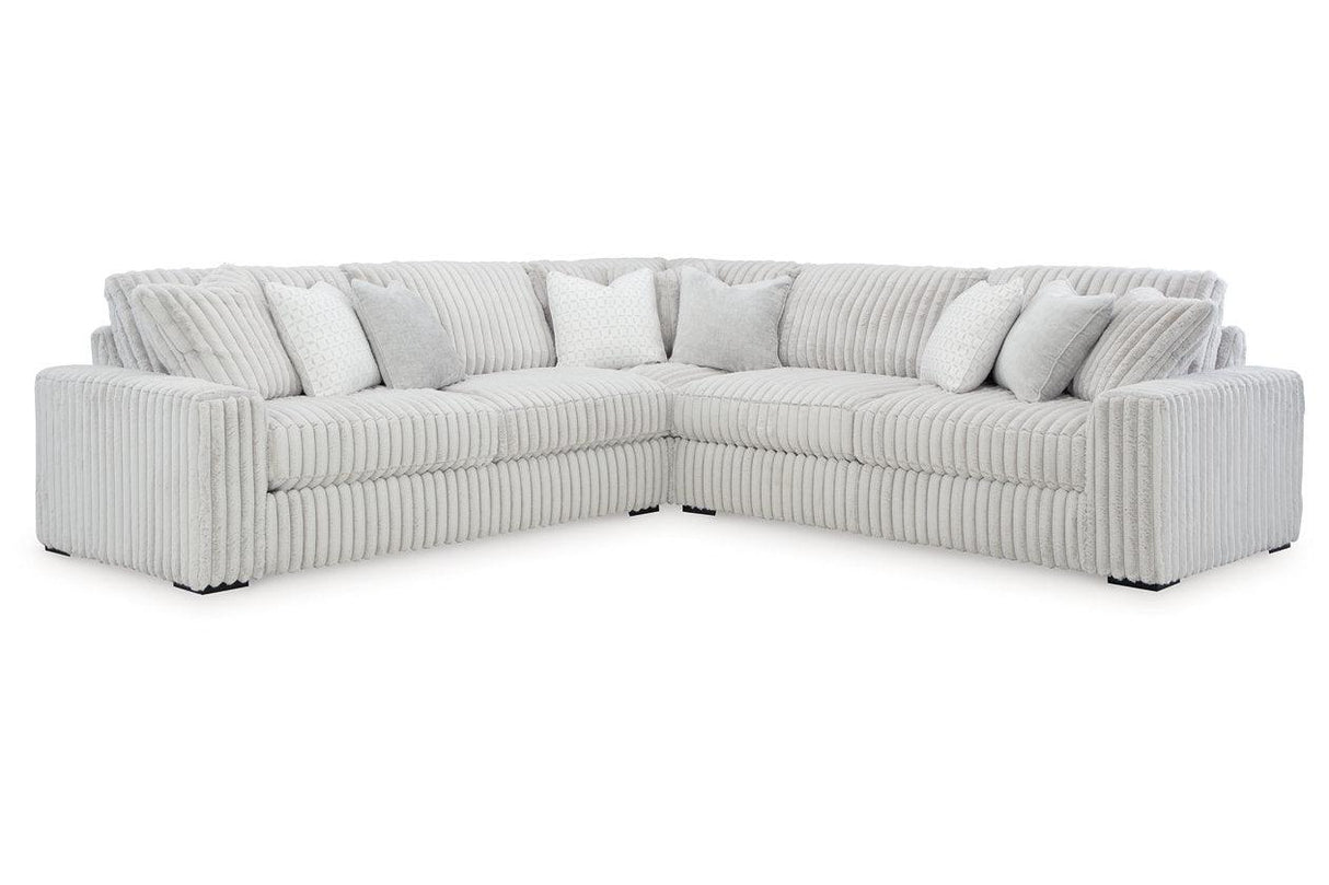 Stupendous Alloy 3-Piece Sectional by Ashley at Eve Furniture