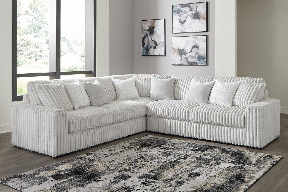 Stupendous Alloy 3-Piece Sectional by Ashley at Eve Furniture