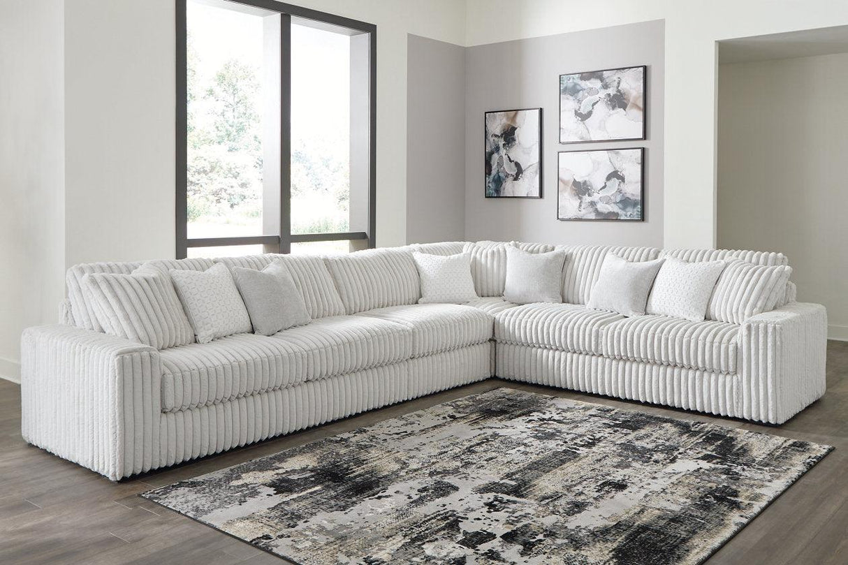 Stupendous Alloy 4-Piece Sectional by Ashley at Eve Furniture
