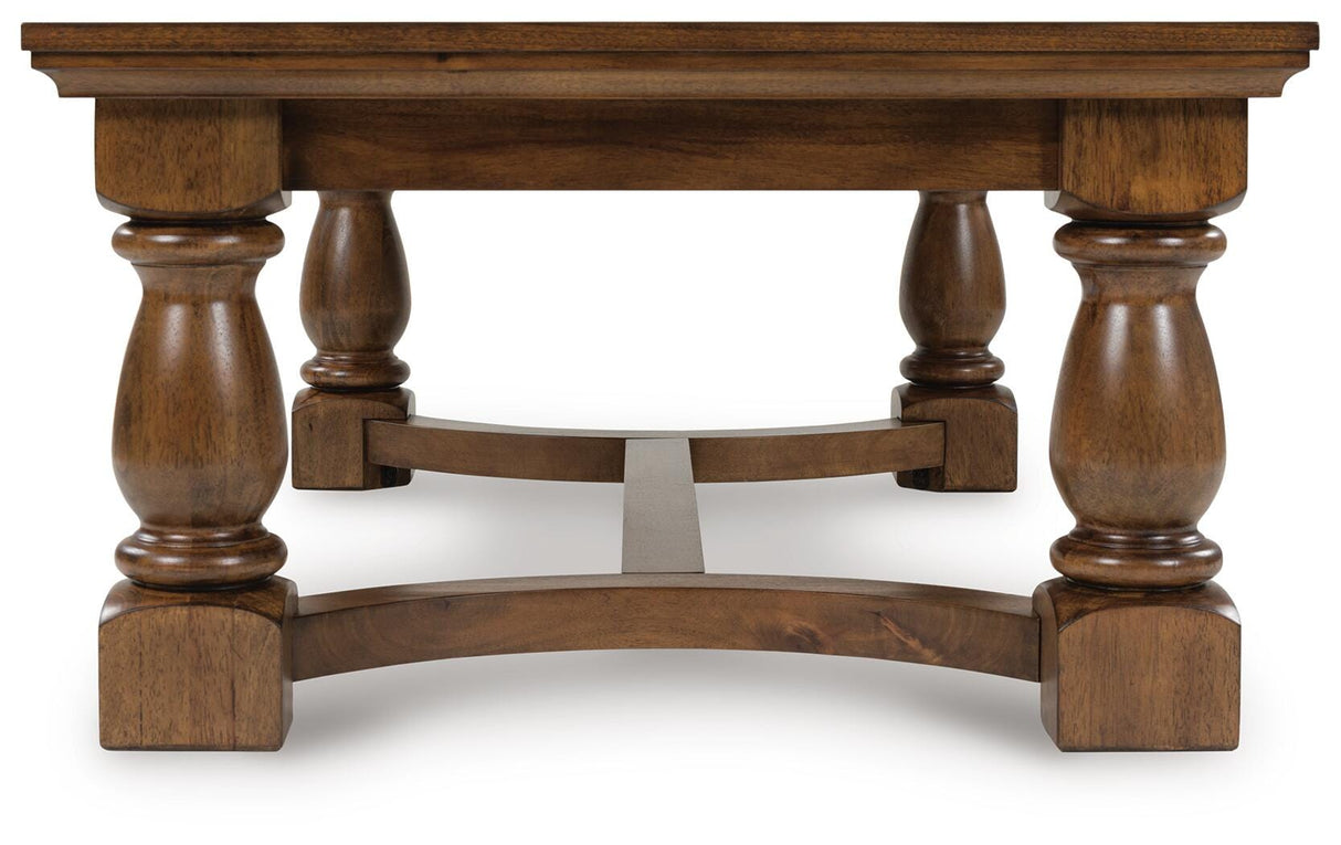 Sturlayne Brown Coffee Table and 2 End Tables by Ashley at Eve Furniture
