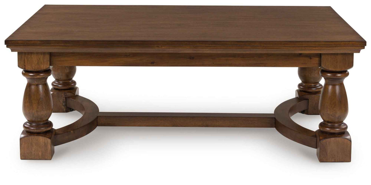 Sturlayne Brown Coffee Table and 2 End Tables by Ashley at Eve Furniture