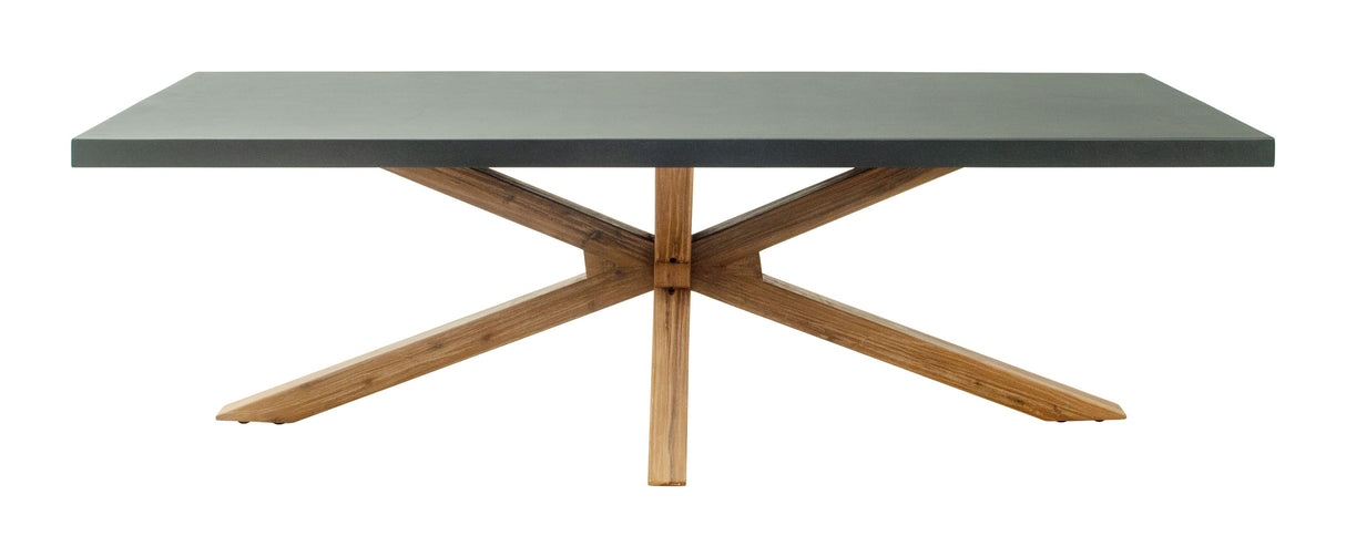 Suan Gray Outdoor Rectangular Dining Table by Zuomod at Eve Furniture