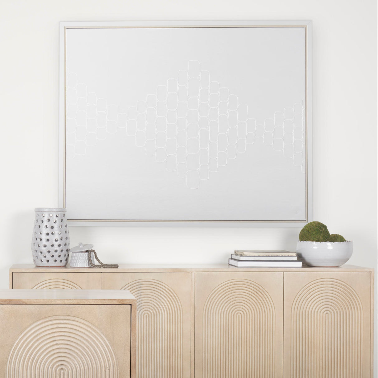 Sugar Cube by Studio M a handmade Original Framed Canvas Artwork by Mercana at Eve Furniture