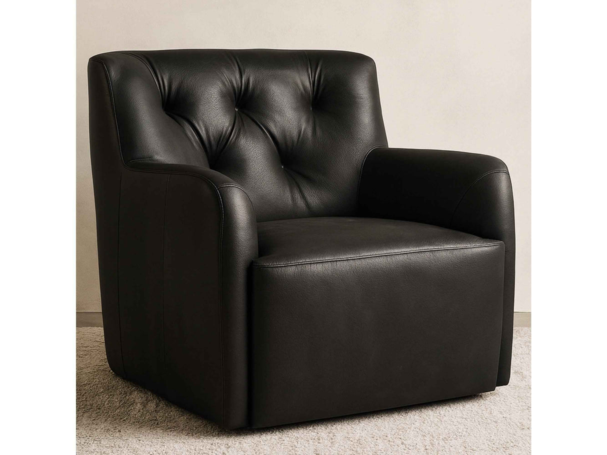 Sullivan Black Swivel Chair by Moe's Home at Eve Furniture