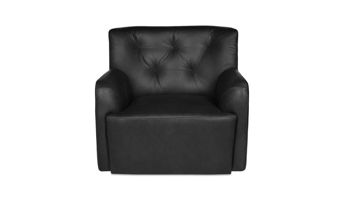 Sullivan Swivel Chair Black by Moe's Home at Eve Furniture